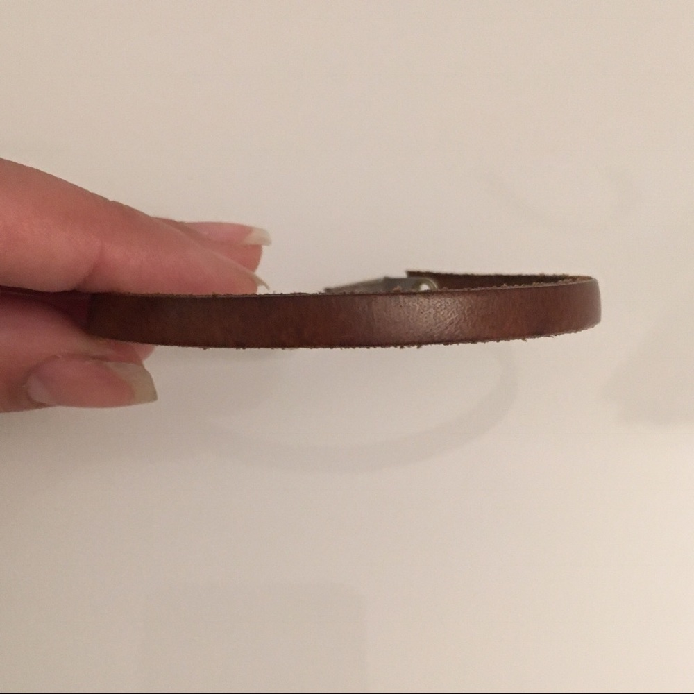BROWN LEATHER BRACELET NWOT - Picture 4 of 5